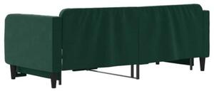 Sofa rozsuwana, ciemnozielona, 80x200 cm, aksamit