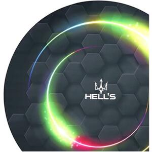Mata pod fotel HELL'S CHAIR Rainbow Czarny (kolorowe elementy)