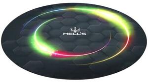 Mata pod fotel HELL'S CHAIR Rainbow Czarny (kolorowe elementy)