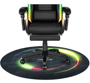 Mata pod fotel HELL'S CHAIR Rainbow Czarny (kolorowe elementy)