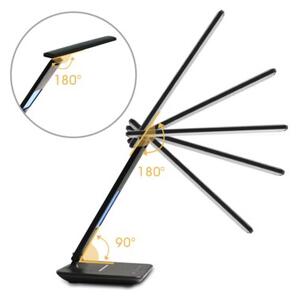 Lampka Nocna Na Biurko Biurkowa Kreślarska Zegar Budzik Indukcja Qi 10w BLOW