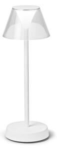 Biała lampa akumulatorowa stołowa Ideal Lux 286723 Lolita tl LED 2.8W 3000k