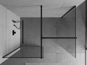 Mexen Kioto ścianka prysznicowa Walk-in 70 x 70 cm, transparent, czarna - 800-070-202-70-00-070