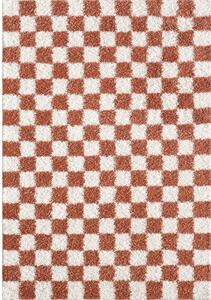 Kremowy/w kolorze terakoty dywan 120x170 cm Grida – ESTE