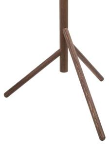 Lampa podłogowa TK Lighting Estera Wood 16151 drewniana brąz + 3 szklane klosze bursztynowe, G9, włącznik nożny, 150 cm
