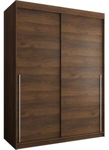 Szafa przesuwna Garderoba SIMA T 150 orzech + u. srebrny