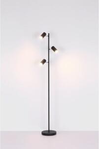 Lampa podłogowa Globo ROBBY 57910SB czarny mat metal 154 cm, 3xGU10, przewód 1,8 m z włącznikiem
