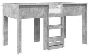 Łóżko piętrowe dla dzieci betonowy szary 80 x 200 cm