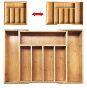 Wkład organizer do szuflady na sztućce rozsuwany 55/37x37x5cm 7 przegród KRISBERG