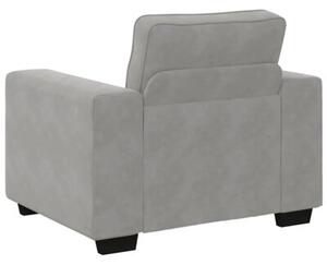 Sofa fotel jasnoszary 100x77x82 cm aksamit