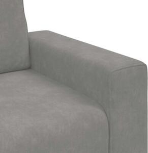 Sofa fotel jasnoszary 100x77x82 cm aksamit