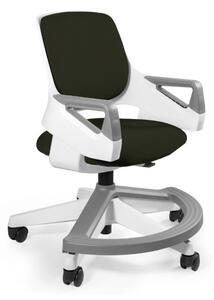 Ergonomiczny fotel dla dziecka ROOKKE czarny tkanina
