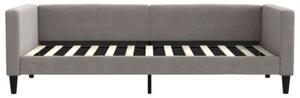 Sofa z materacem do spania, kolor taupe, 90x200 cm, tkanina