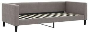 Sofa z materacem do spania, kolor taupe, 90x200 cm, tkanina