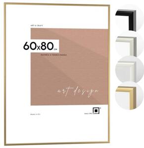 Ramka na zdjęcia 60x80 cm aluminiowa złota ramka do zdjęć 80x60 cm LUCA®