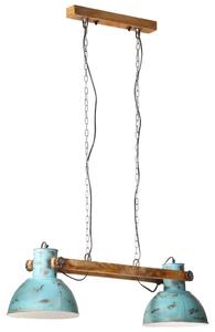 Lampa wisząca, 25 W, postarzany niebieski, 85x28x109 cm, E27