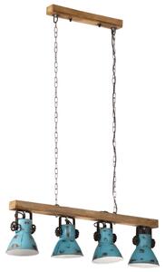 Lampa sufitowa, 25 W, postarzany niebieski, 90x24x111 cm, E27