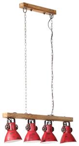 Lampa sufitowa, 25 W, postarzany czerwony, 90x24x111 cm, E27