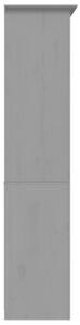 Biblioteczka bodo, szara, 82x40x173 cm, lite drewno sosnowe