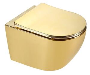 Miska WC HYDROSAN MIZU-GL-BL-TR-03 Owalny Złoty połysk / Czarny środek