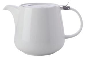 Biały porcelanowy dzbanek do herbaty z sitkiem Maxwell & Williams Basic, 600 ml