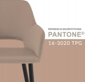 Nowoczesne stylowe krzesło kuchnia jadalnia salon velvet KT205 olivia brąz