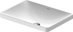 Duravit D-Neo umywalka 60x44 cm wpuszczana prostokątna WonderGliss biała 03586000791
