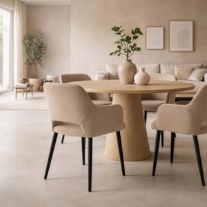 Nowoczesne stylowe krzesło kuchnia jadalnia salon velvet KT205 olivia brąz