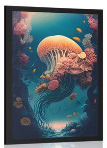 Plakat surrealistyczna meduza