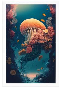 Plakat surrealistyczna meduza