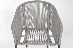 OUTLET - Krzesło ogrodowe VICTORIA - szaro-czarne