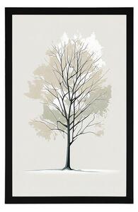 Plakat Minimalistyczne drzewo