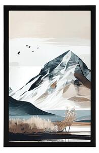 Plakat malownicze góry w stylu skandynawskim