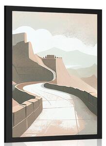 Plakat słynny Wielki Mur Chiński