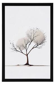 Plakat minimalistyczne drzewo bez liści