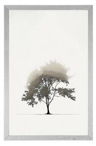 Plakat minimalistyczne drzewo liściaste
