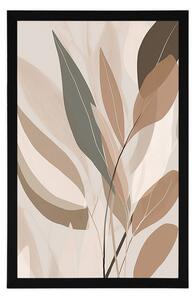 Plakat abstrakcyjne kształty botaniczne nr 2