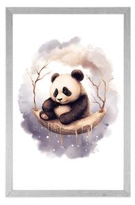 Plakat rozmarzona panda