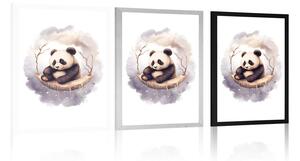 Plakat rozmarzona panda