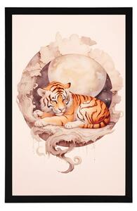 Plakat marzycielski tygrys