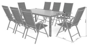 Zestaw mebli ogrodowych HOME & GARDEN Ibiza 942015 Szaro-brązowy