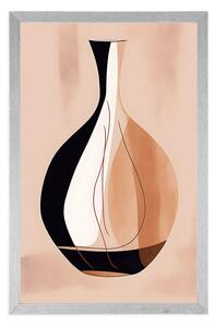 Plakat abstrakcyjne kształty wazon