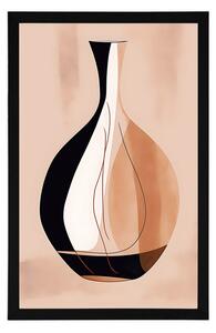 Plakat abstrakcyjne kształty wazon
