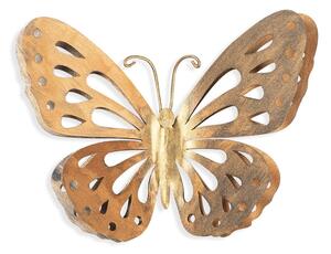 Dekoracja ścienna w kolorze złota Wallity Butterfly