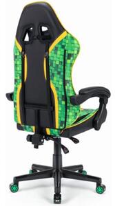 Fotel gamingowy HELL'S CHAIR HC-1005 Kids Cube Zielono-czarny