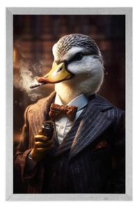 Plakat kaczki-zwierzęcego gangstera