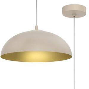 Lampa wisząca Light Home LH Misa 1xE27 klosz 37cm kaszmirowy/złoty