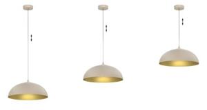 Lampa wisząca Light Home LH Misa 1xE27 klosz 37cm kaszmirowy/złoty