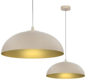 Lampa wisząca Light Home LH Misa 1xE27 klosz 37cm kaszmirowy/złoty