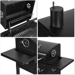 Grill ogrodowy węglowy GOCKOWIAK Ferro Zamykany, żeliwny ruszt, termometr, kółka